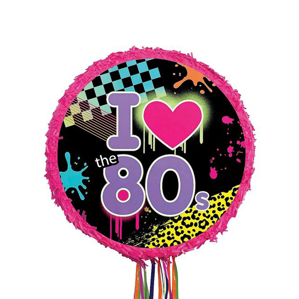 I Love 80S Pinata 20"