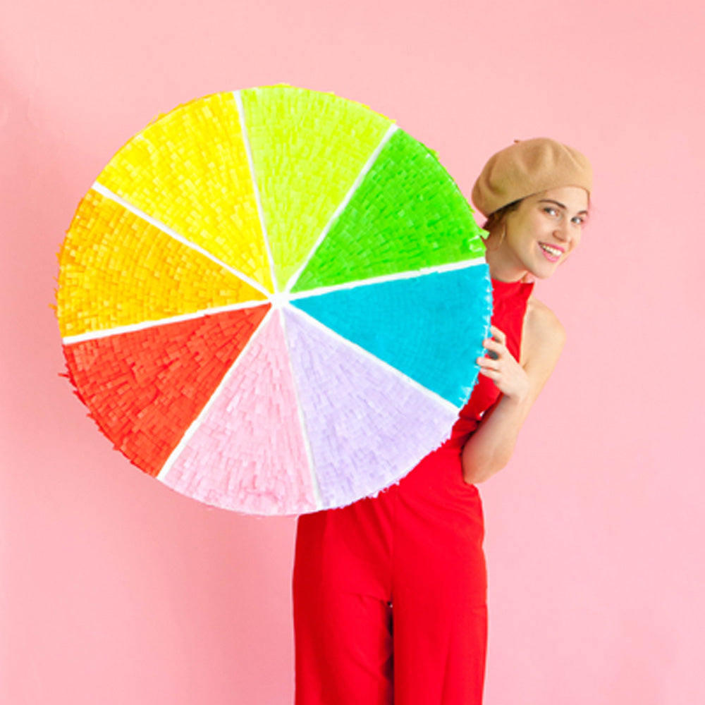 LARGE COLOR WHEEL PINATA