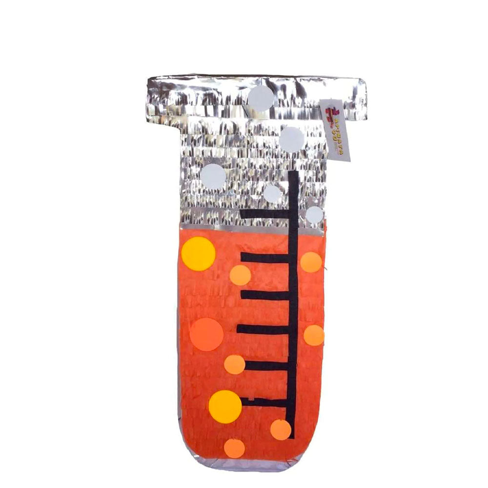 Science Test Tube Orange Pinata