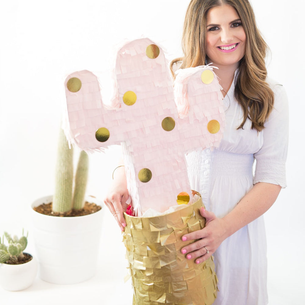 PINK & GOLD CACTUS PINATA