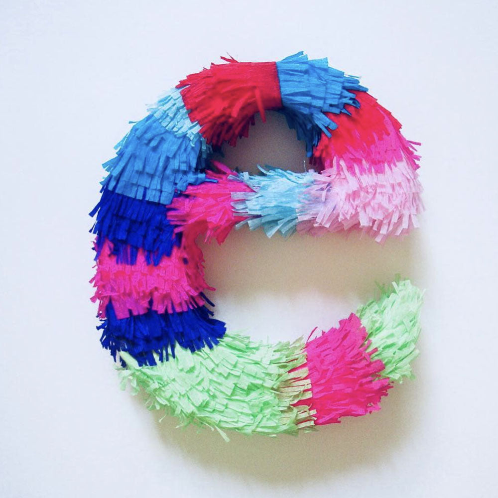 LETTER E PINATA 20 INCH TALL