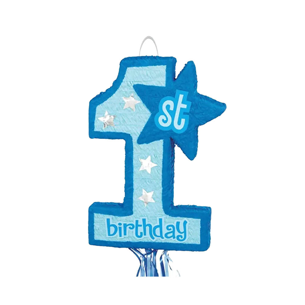 1st Birthday Blue With Stars Pinata