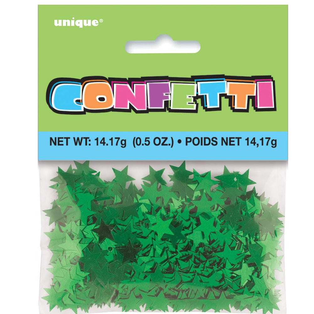 Metallic Green Star Confetti, 0.5oz, 1 Ct.
