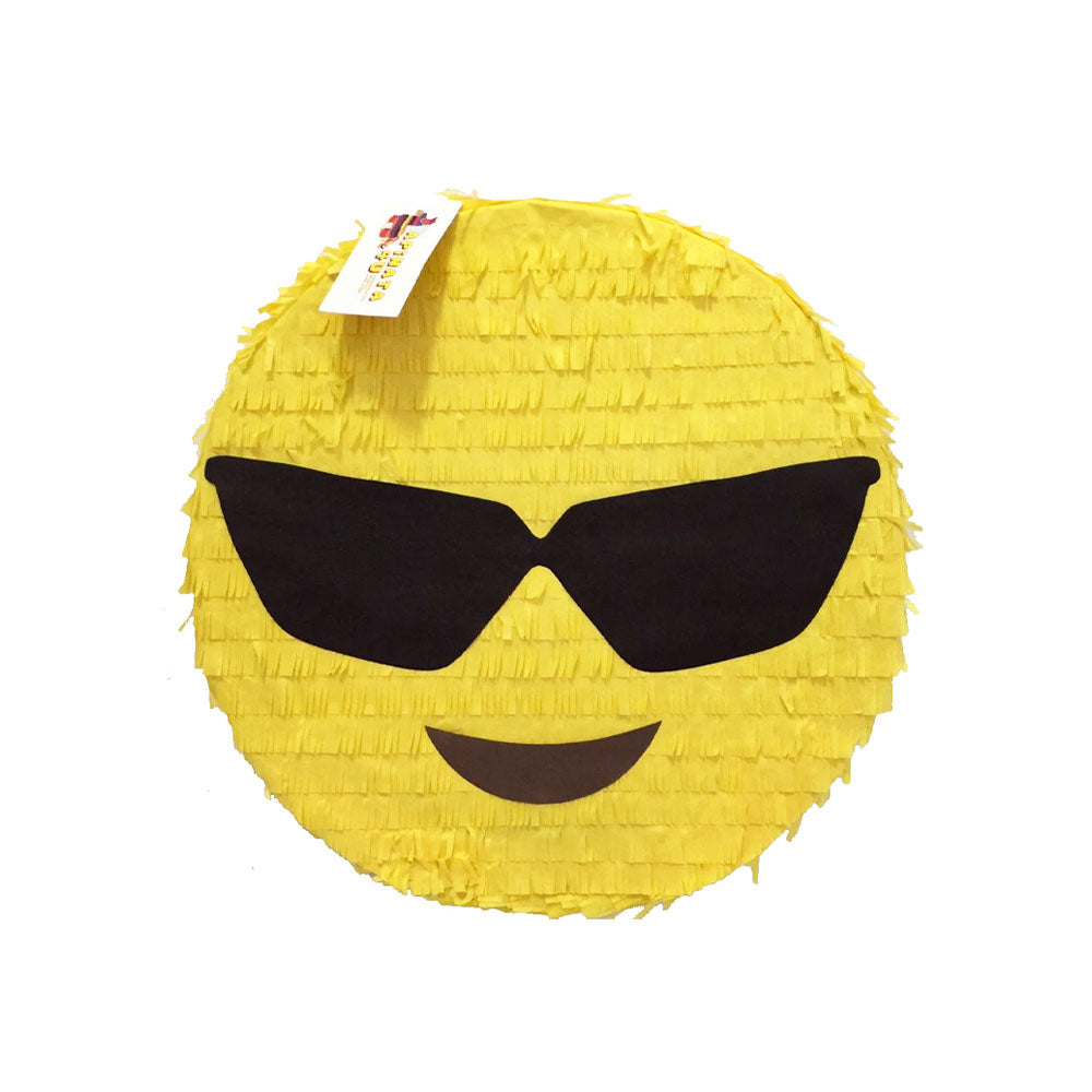 Emoticon with Sunglasses Pull String Pinata