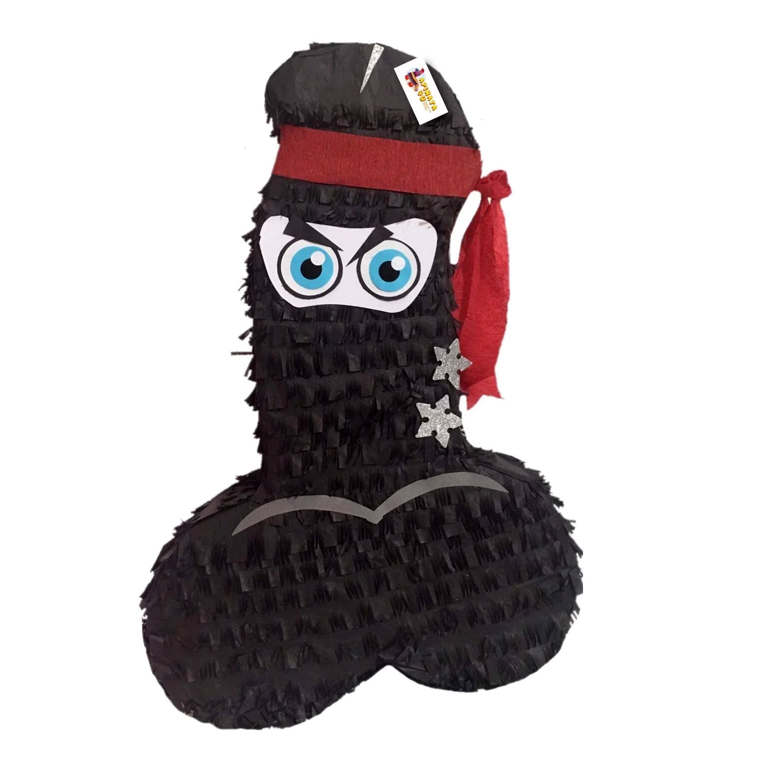 Large Penis Pinata Ninja Theme for Bachelorette Adult Party Over The Hill Gag Gift