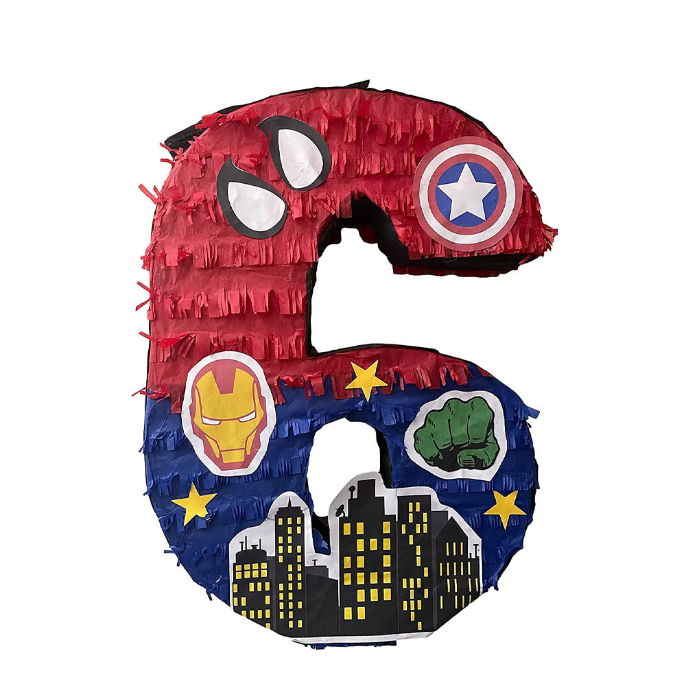 Superhero Number 6 Pinata