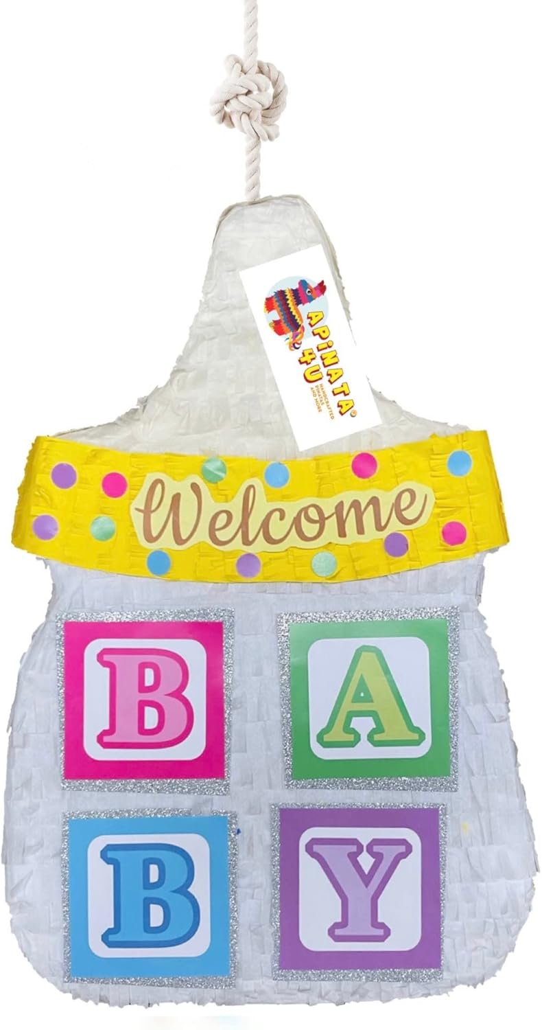 Baby Bottle Pinata for Baby Shower Welcome Baby Party