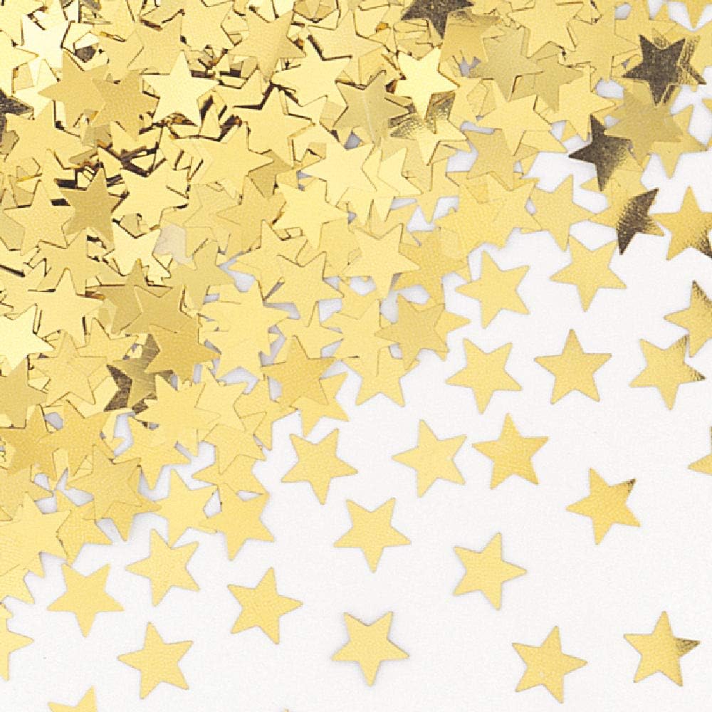 Unique Gold Star Foil Confetti, 0.5 Oz