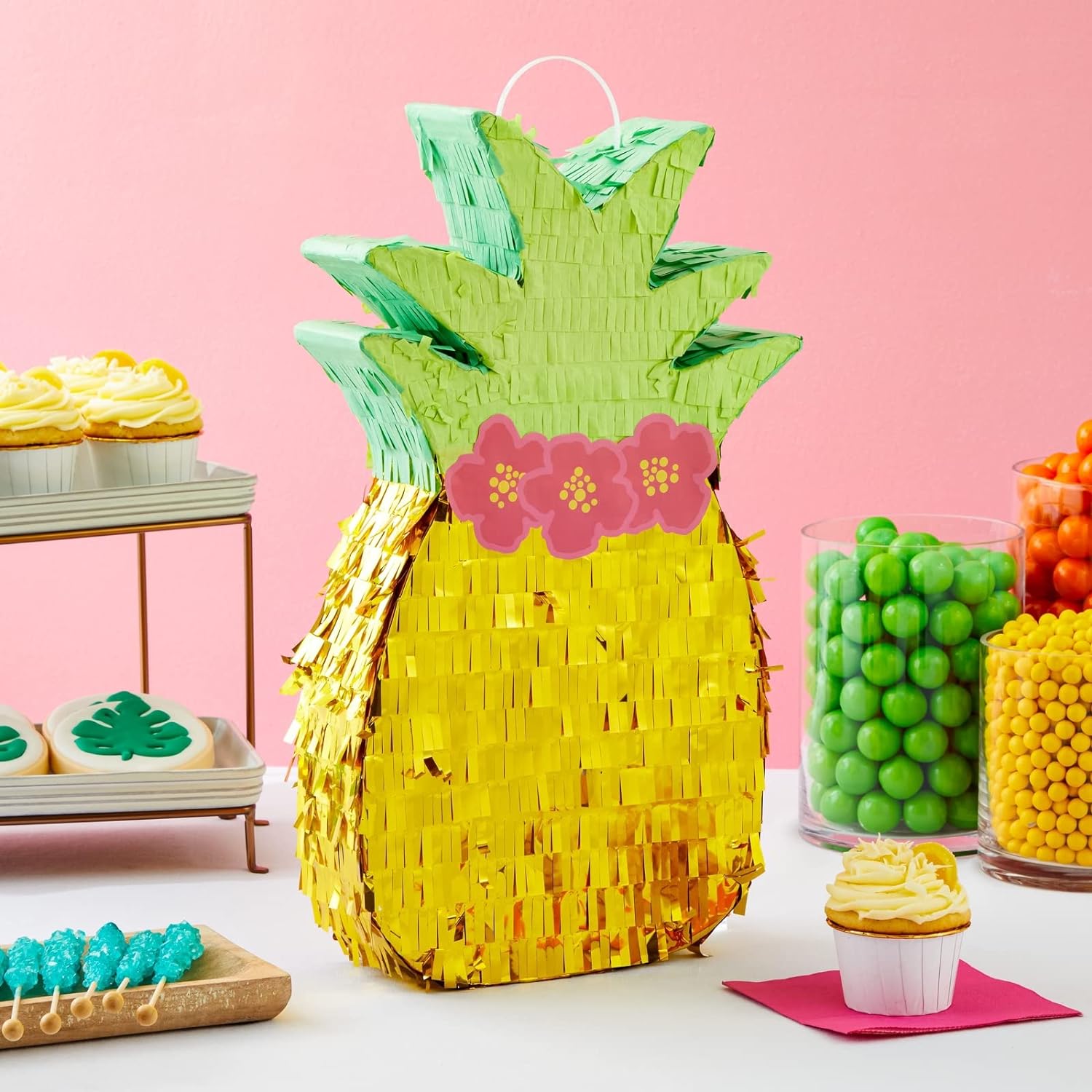 Pineapple Pinata for Hawaiian Luau Party