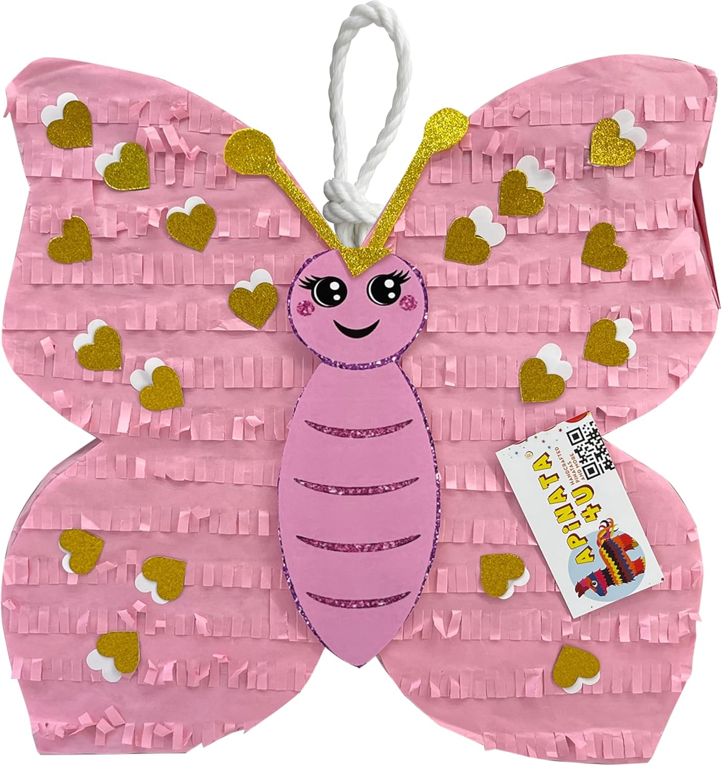 Pink & Gold Butterfly Piñata