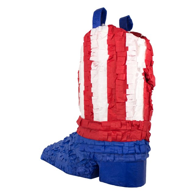 American Flag Patriotic Boot Pinata