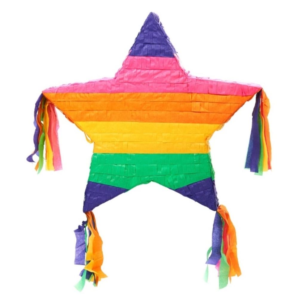 Rainbow Star Pinata