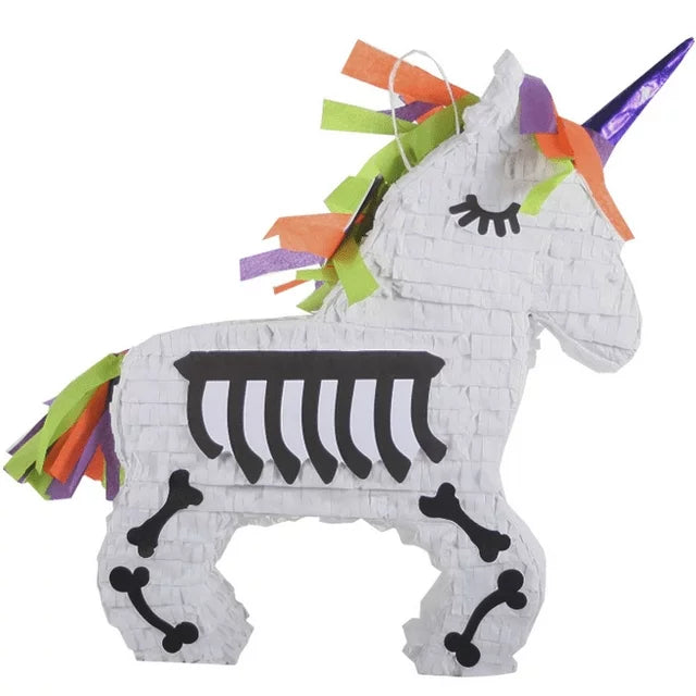 Skeleton Unicorn Halloween Pinata