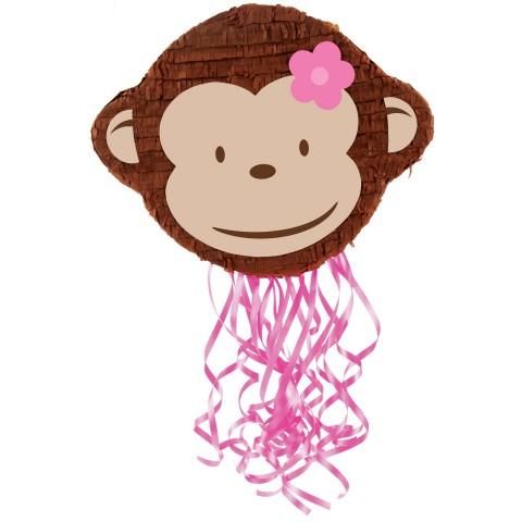 Girl Monkey Pull String Pinata