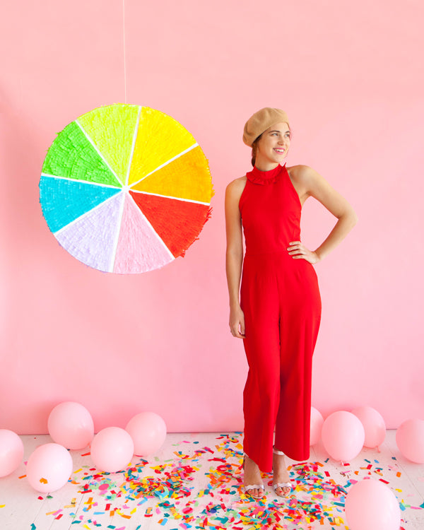 LARGE COLOR WHEEL PINATA