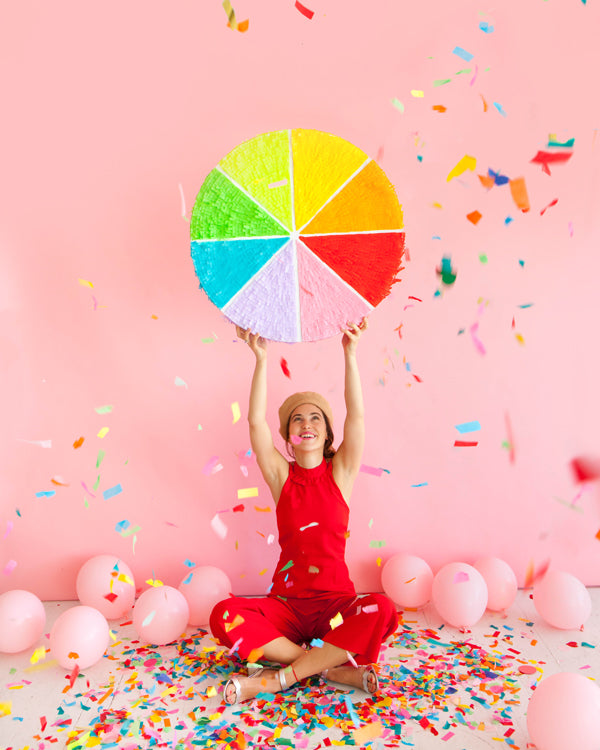 LARGE COLOR WHEEL PINATA