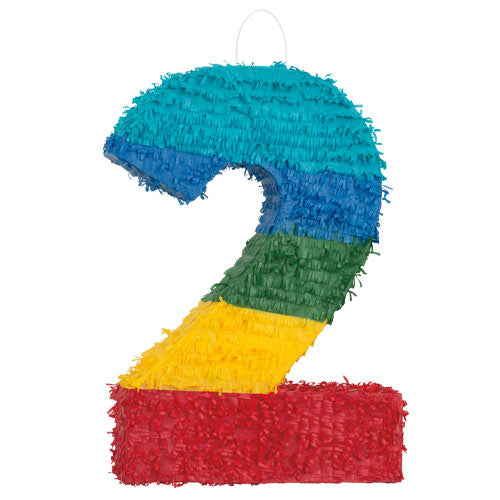 NUMBER 2 RAINBOW PINATA