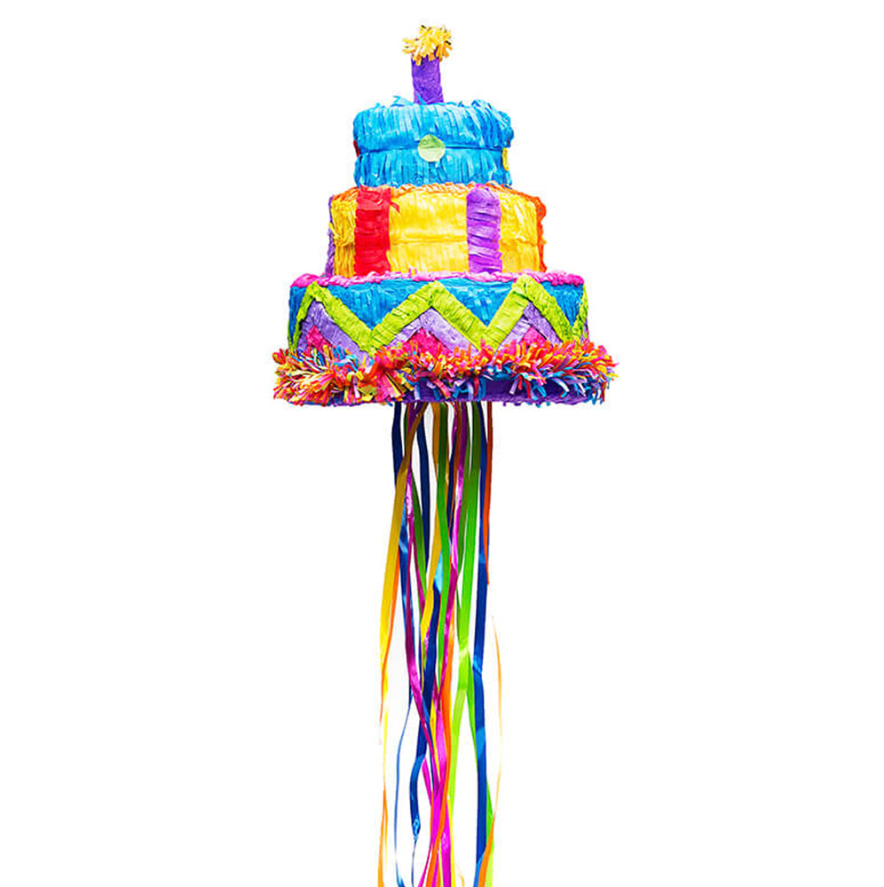 Pull String Birthday Cake Pinata