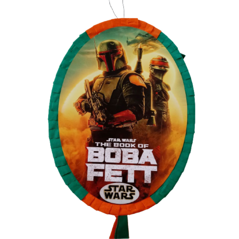 BOBA FETT PULL STRING OVAL PINATA 20 INCH