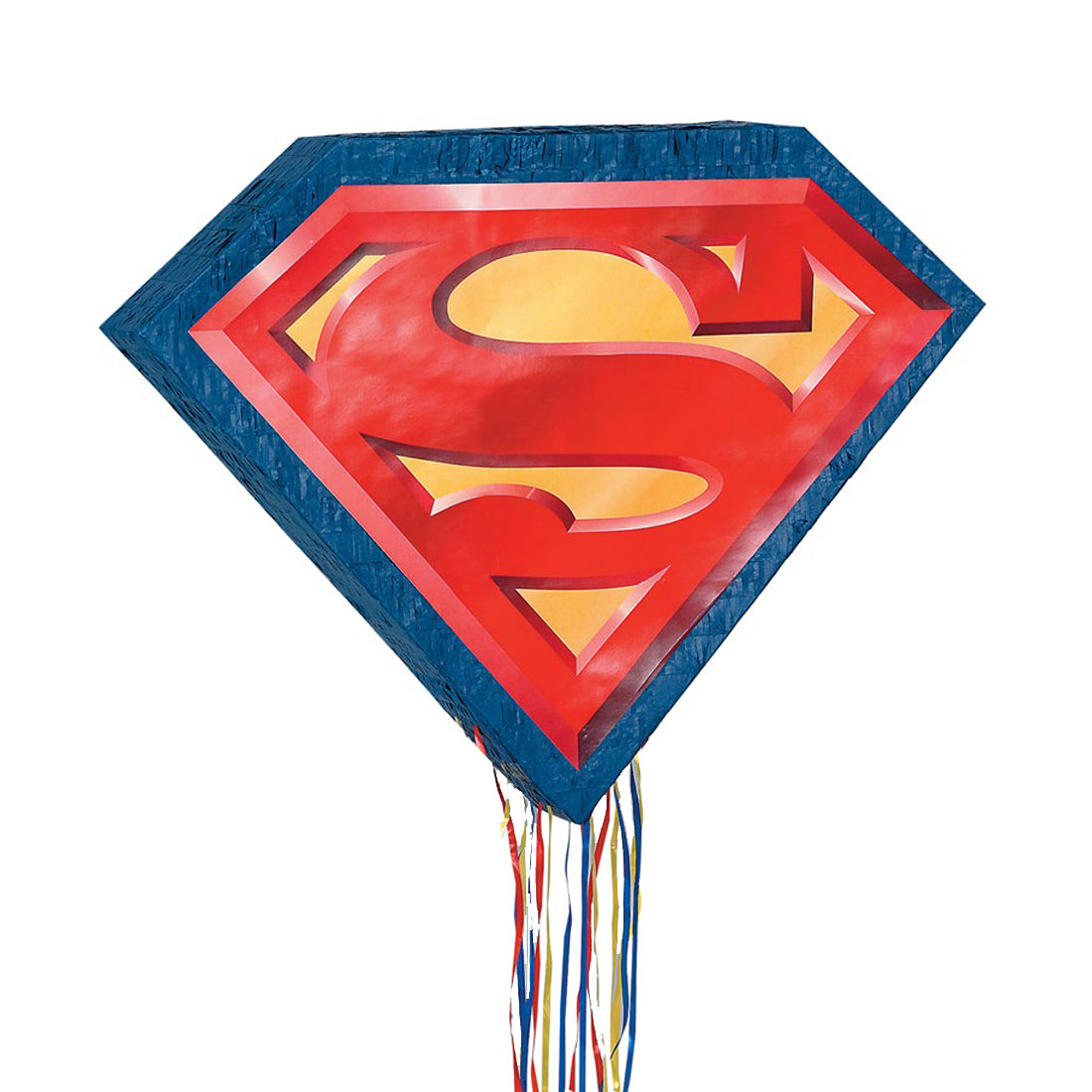 Superman Logo Pull String Pinata