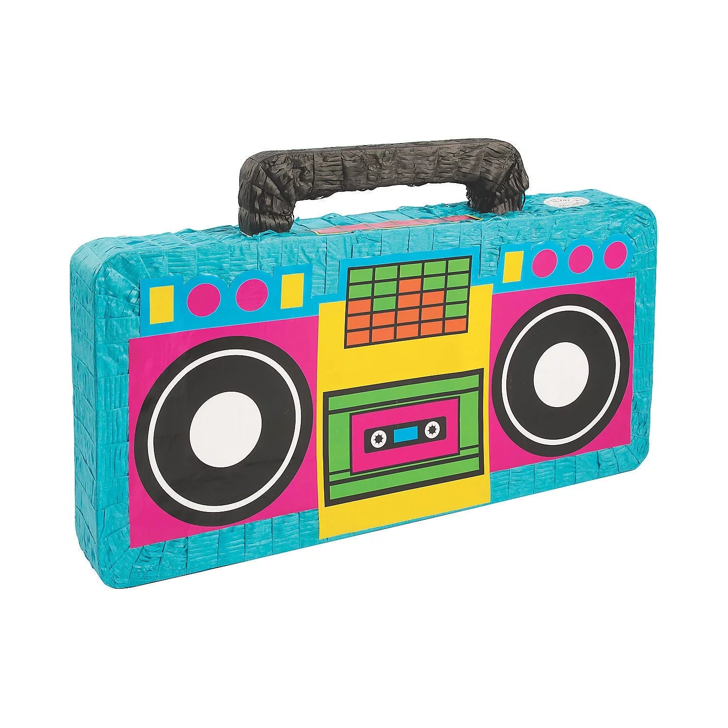Boom Box Multi-color Birthday Pinata, 13.3" x 4.3"