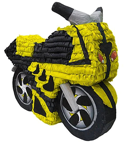 Yellow Motorcycle Pinata