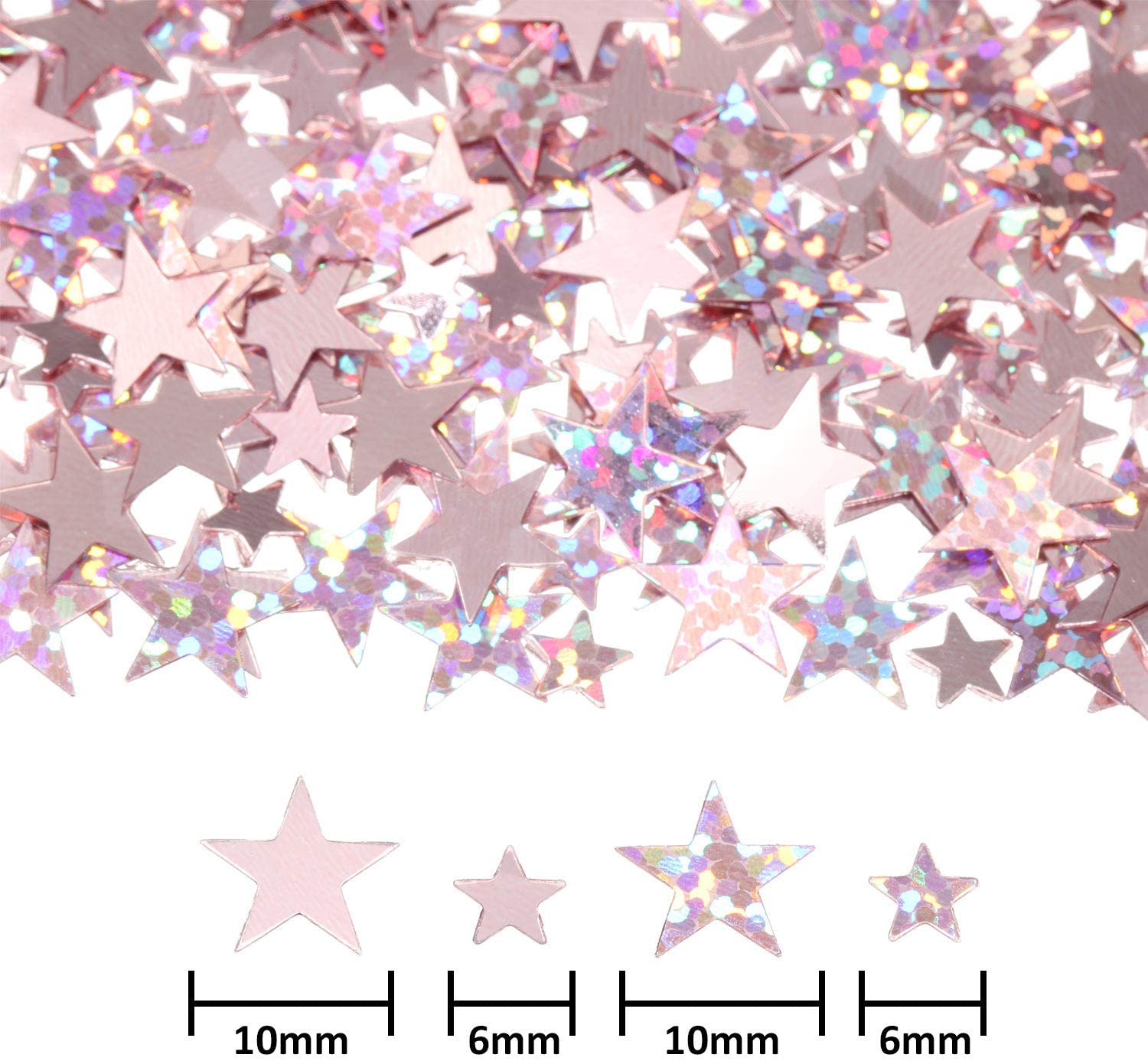 Rose Gold Star Glitter Confetti 30 Grams/ 1 Ounce
