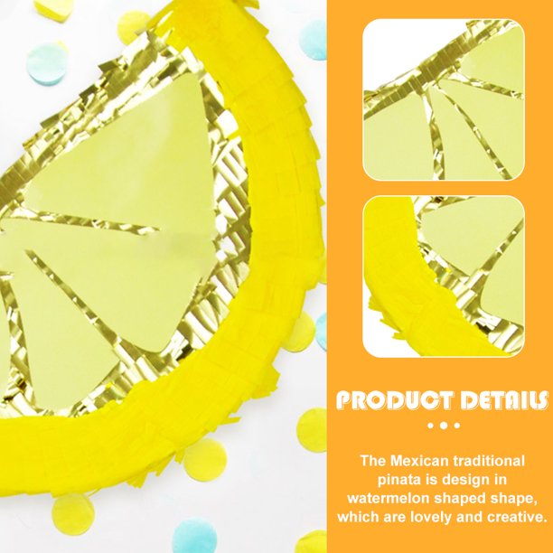 Traditional Mexican Pinata Toy Lemon Shaped Pinata