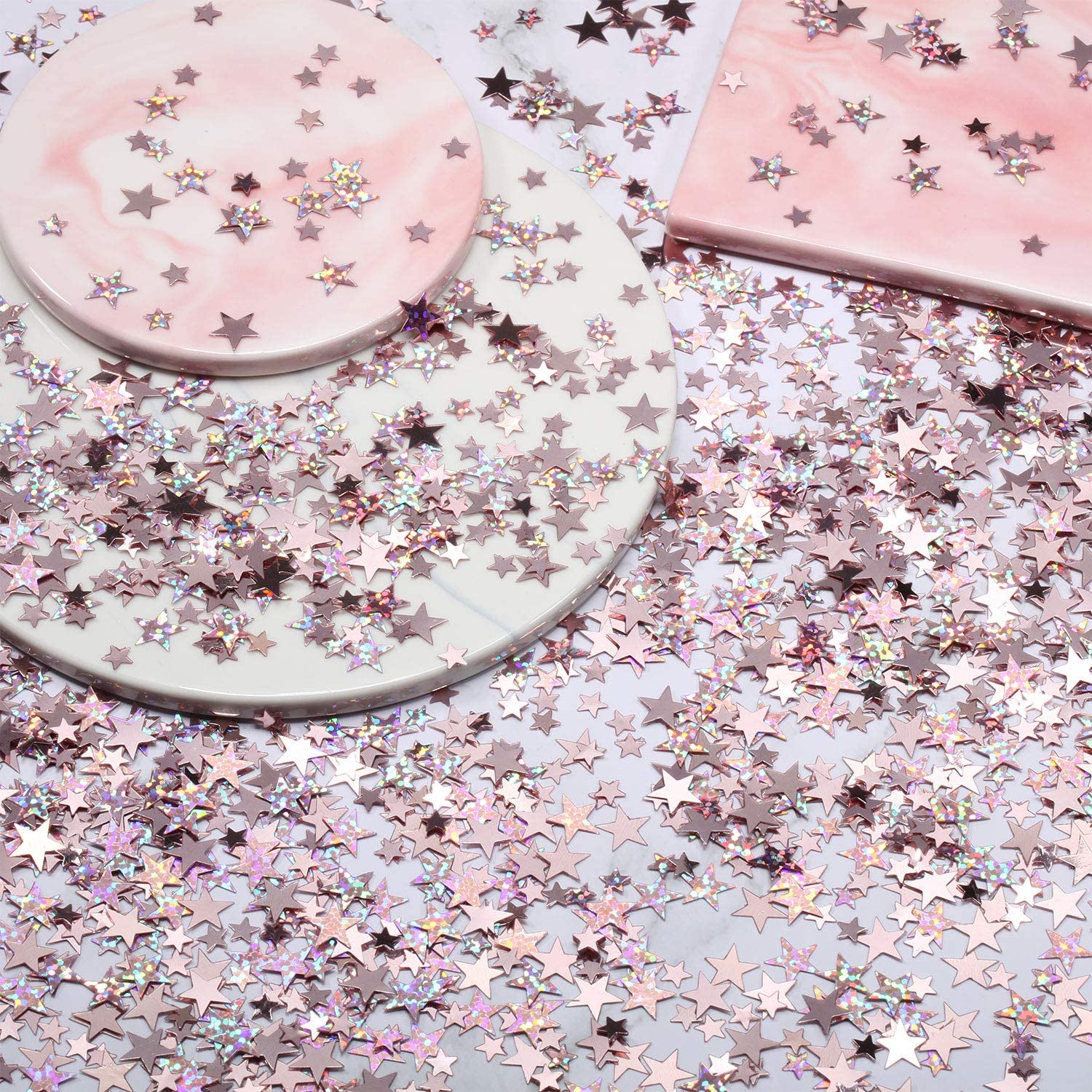 Rose Gold Star Glitter Confetti 30 Grams/ 1 Ounce