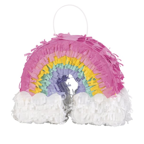 Multicolor Pastel Rainbow Birthday Pinata