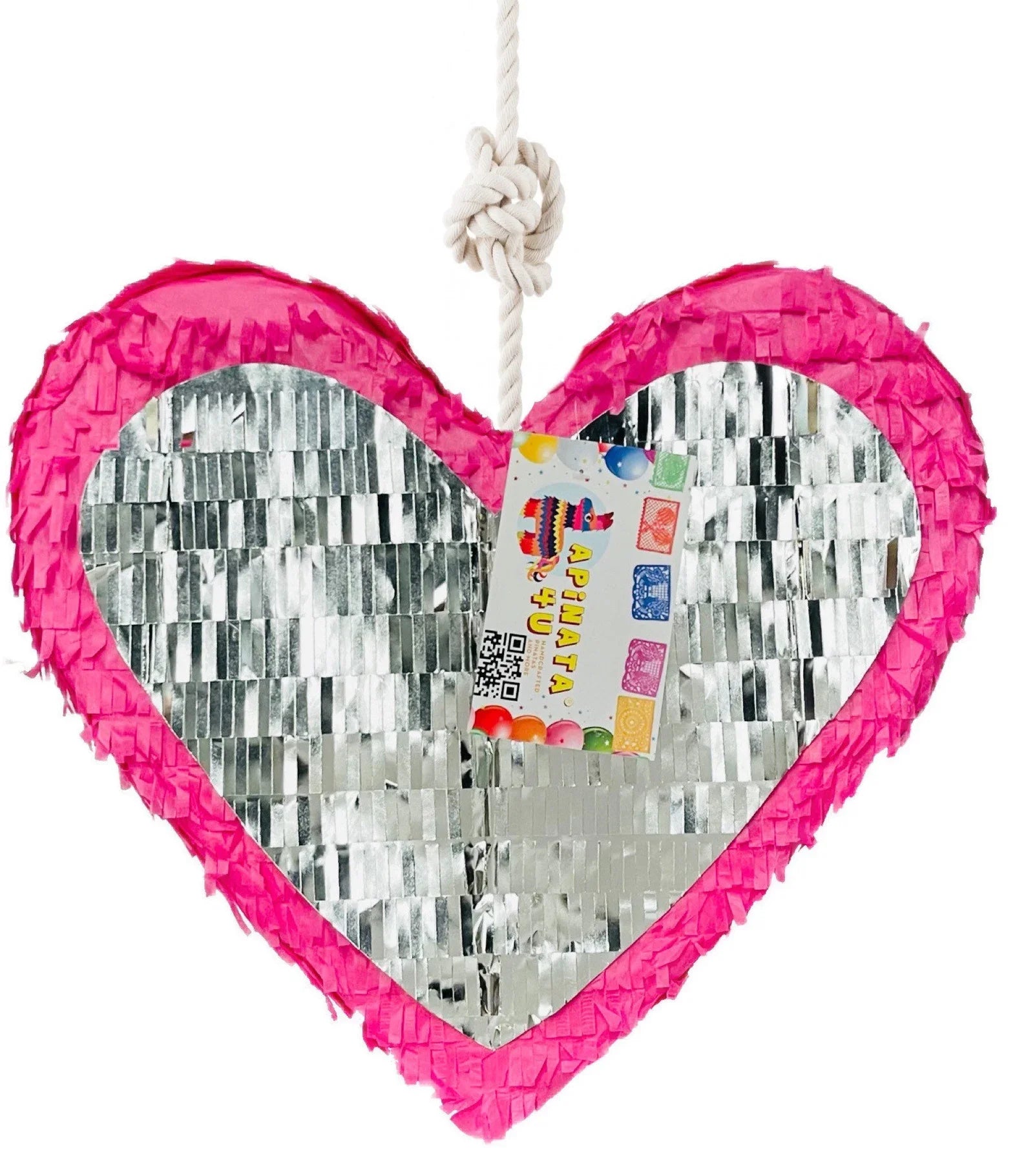 Two Tone Heart Shaped Pinata