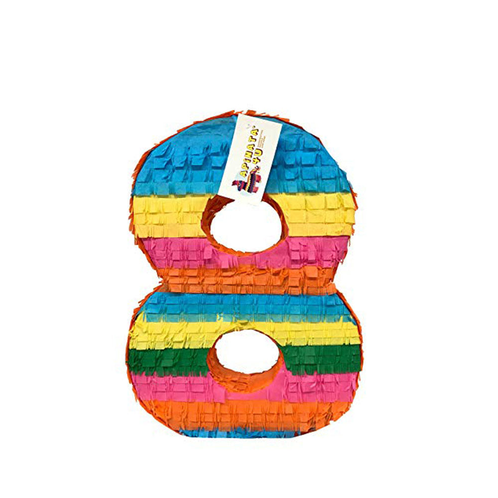 Large Number Eight Pinata for Fiesta Theme Party