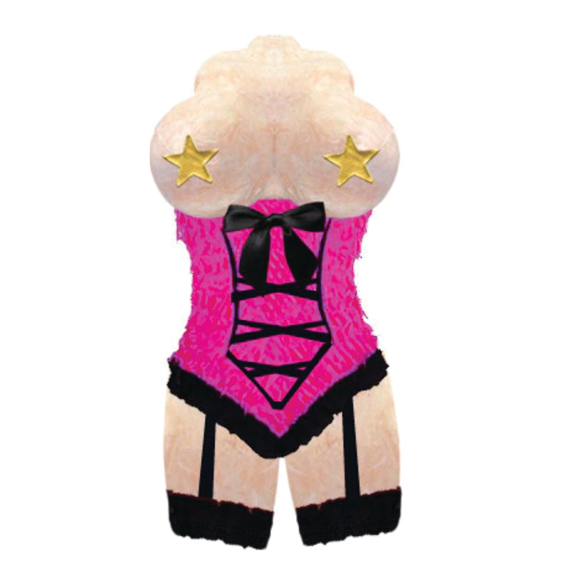 FUCHSIA SEXY TORSO BACHELORETTE PINATA