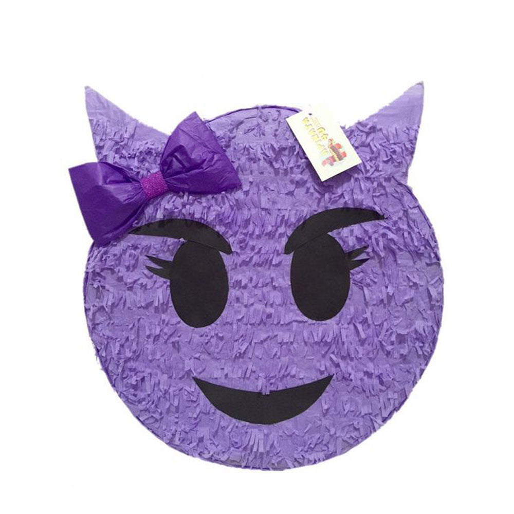 Purple Sneaky Emoticon Pinata