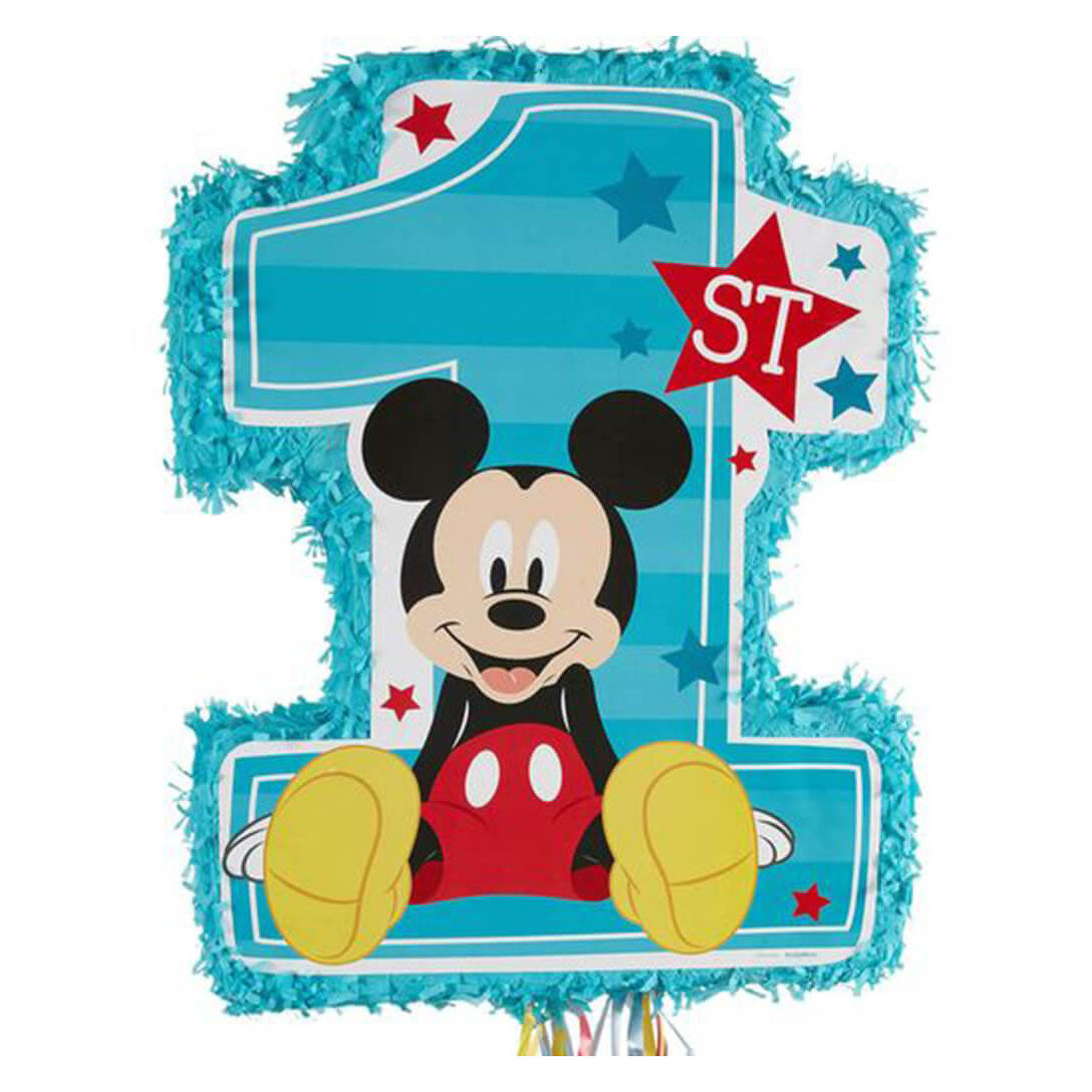 1st Birthday Mickey Mouse Pull Pinata