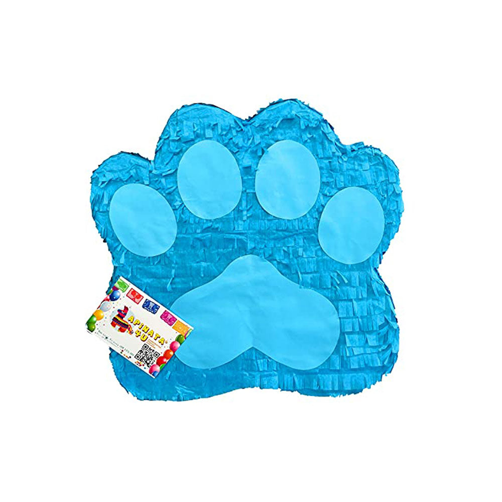 Dog Paw Pinata Puppy Birthday Dog Party Supplies Puppy Birthday Let's Party Woof Dog Themed Animal Themed Princess Puppy Paw Blue Color