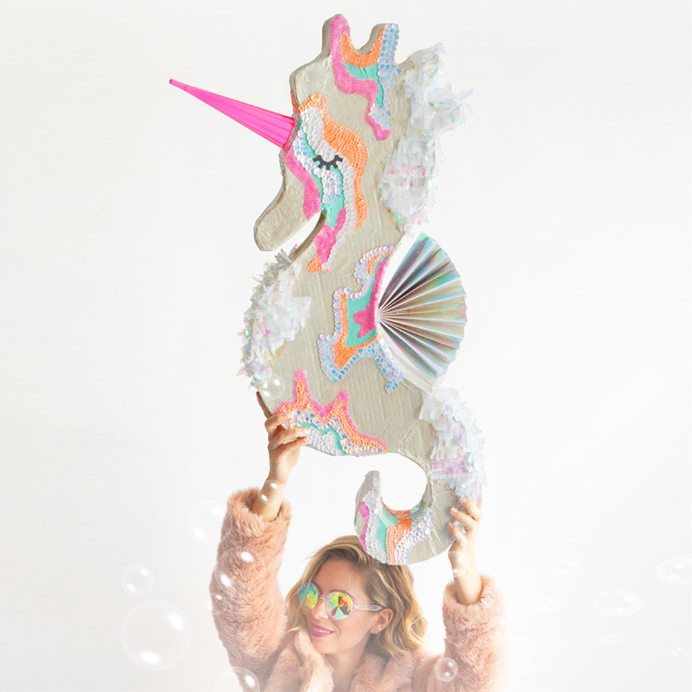 GIANT SEAHOURSE UNICORN PINATA