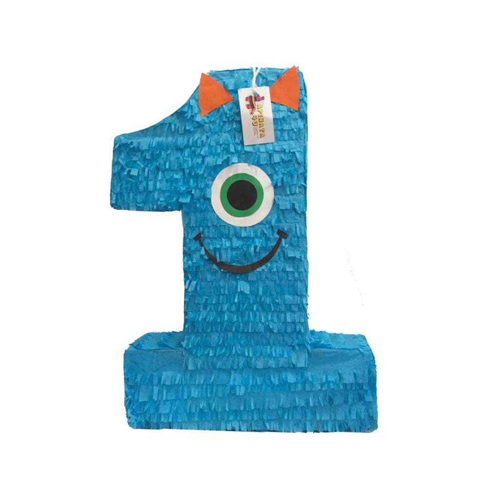 Large Number One Pinata with Green Eye 23" Tall