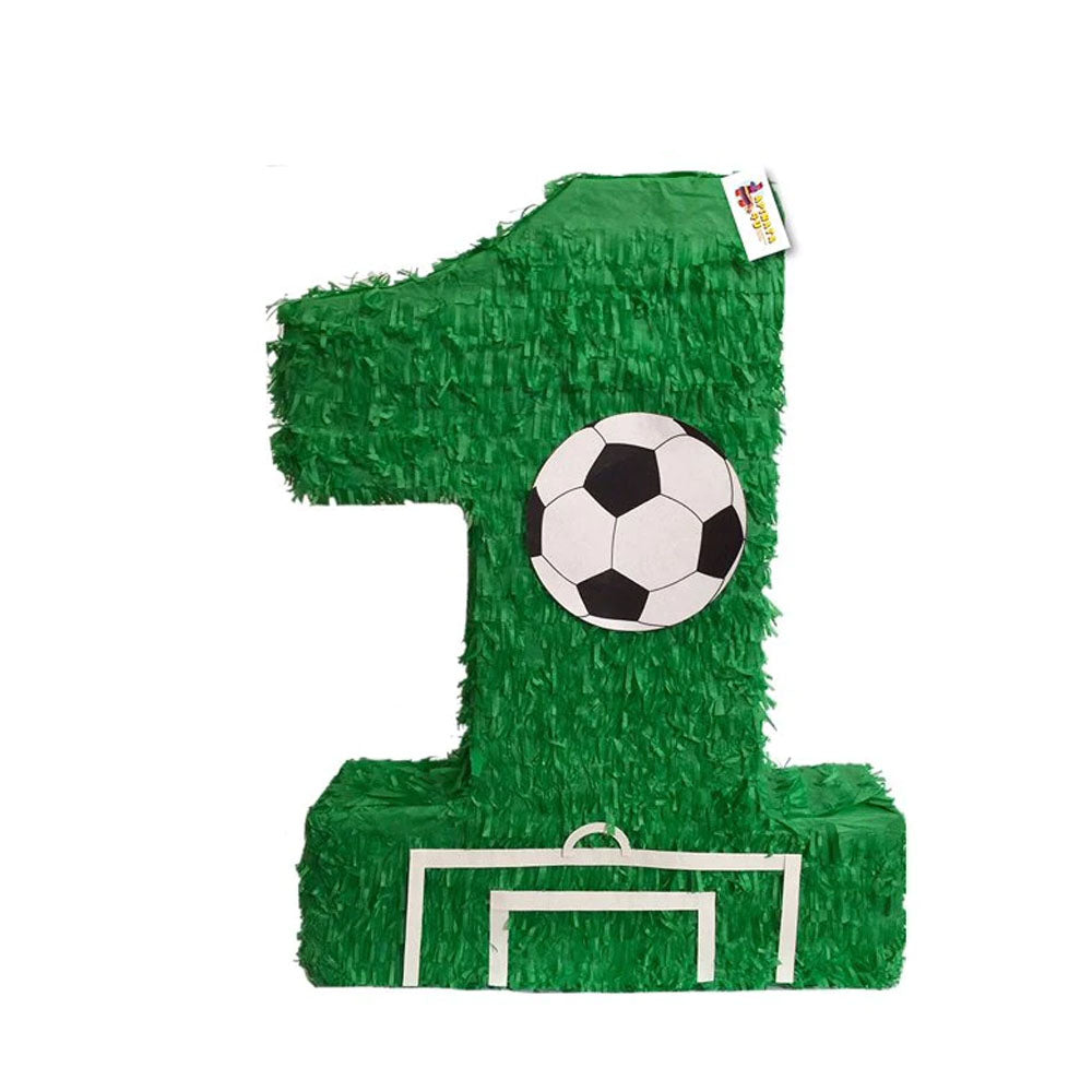 Large Green Number One Pinata 23" Tall Soccer Theme