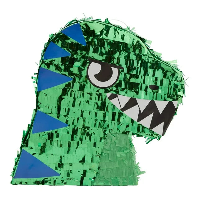 Green Foil Dinosaur Pinata