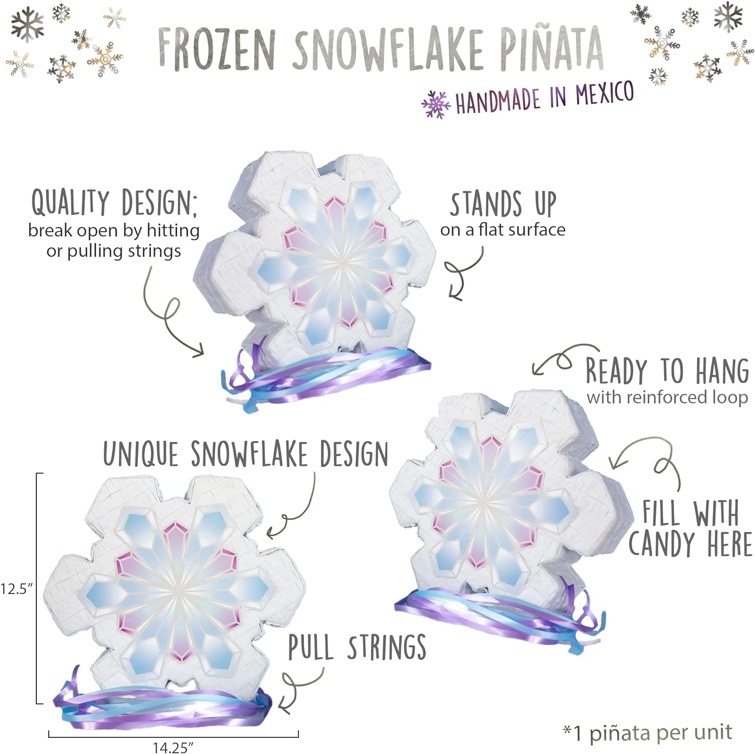 Frozen Snowflake Pinata