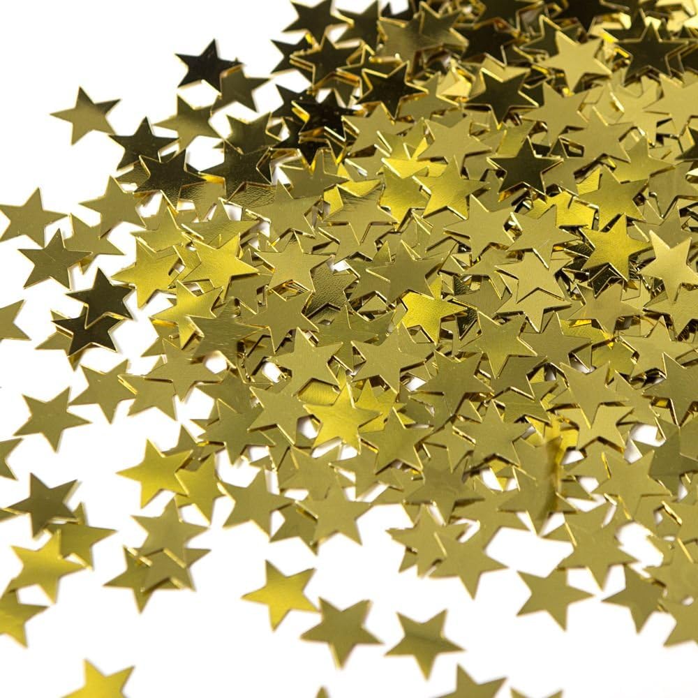 Unique Gold Star Foil Confetti, 0.5 Oz