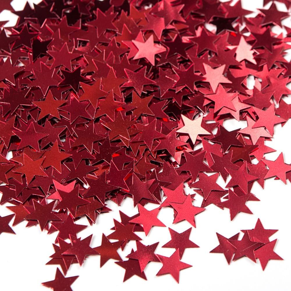 Metallic Red Star Confetti, 0.5oz., 1 Ct.