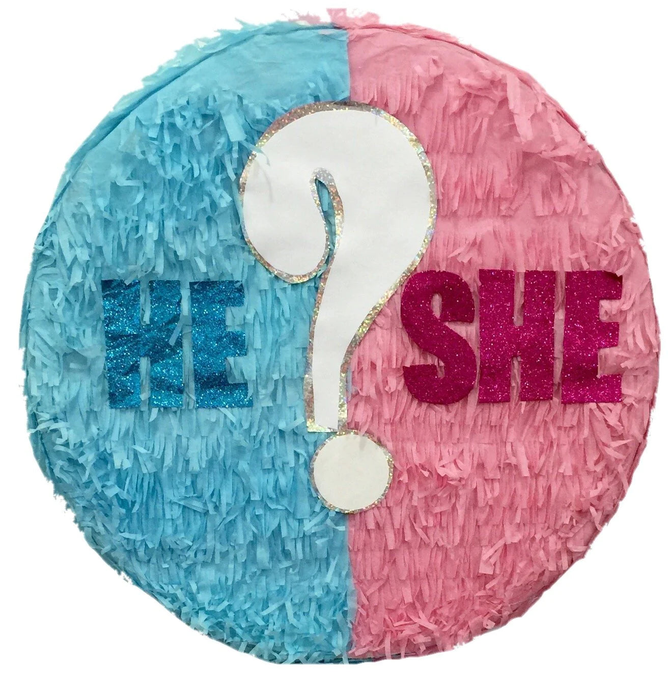 He or She? Gender Reveal Pull Strings Pinata