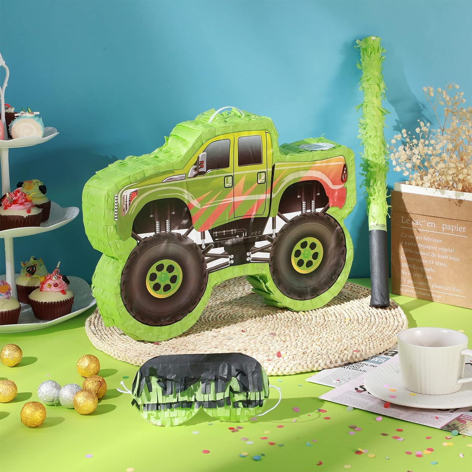 Green Truck Pinata