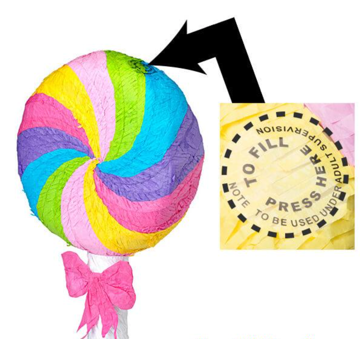 Rainbow Lollipop Pinata