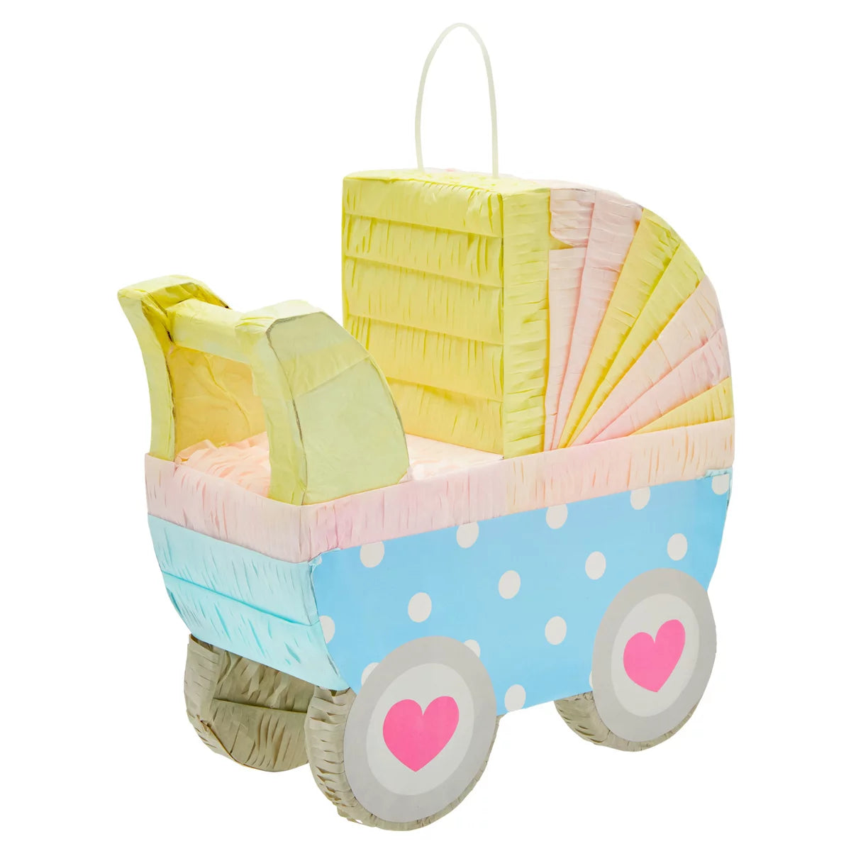 Carriage Gender Reveal Pinata, Pastel Baby Shower Decorations