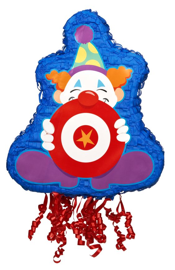 Clown Pull String Pinata