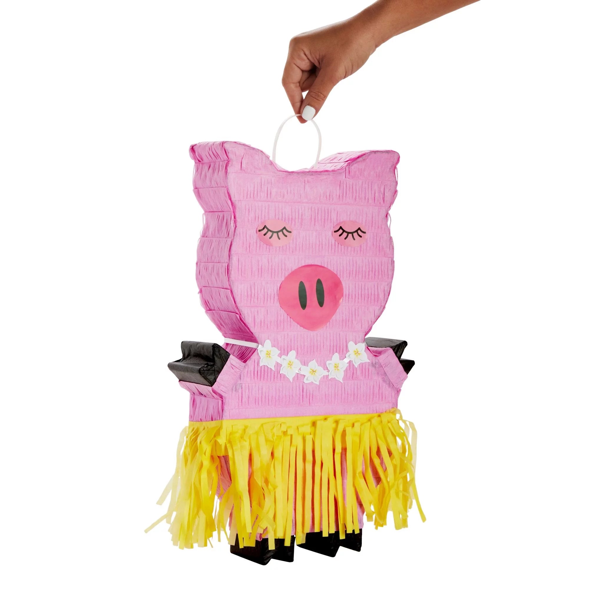 Pig Pinata for Tropical Birthday Party Decorations and Hawaiian Luau Party