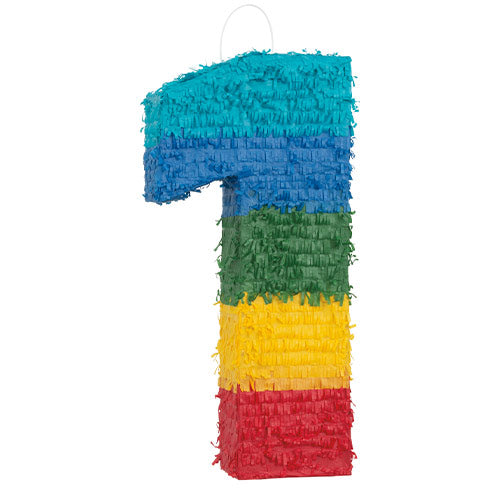 NUMBER 1 RAINBOW PINATA